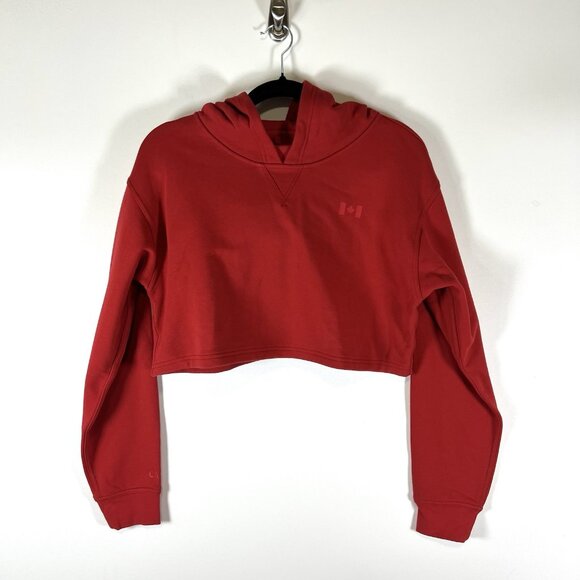 Lululemon All Yours Cropped Hoodie Team Canada‎ Red Size 10 Olympics - Picture 1 of 8